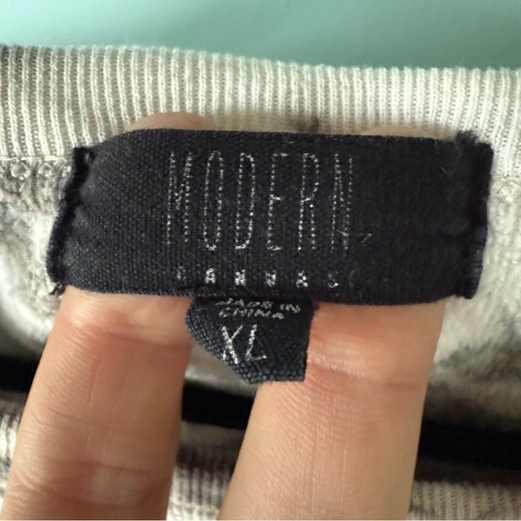 Modern Canvas Women's Cotton Gray Tie Dye Printer Soft Sweatshirt Size XL - Picture 5 of 7